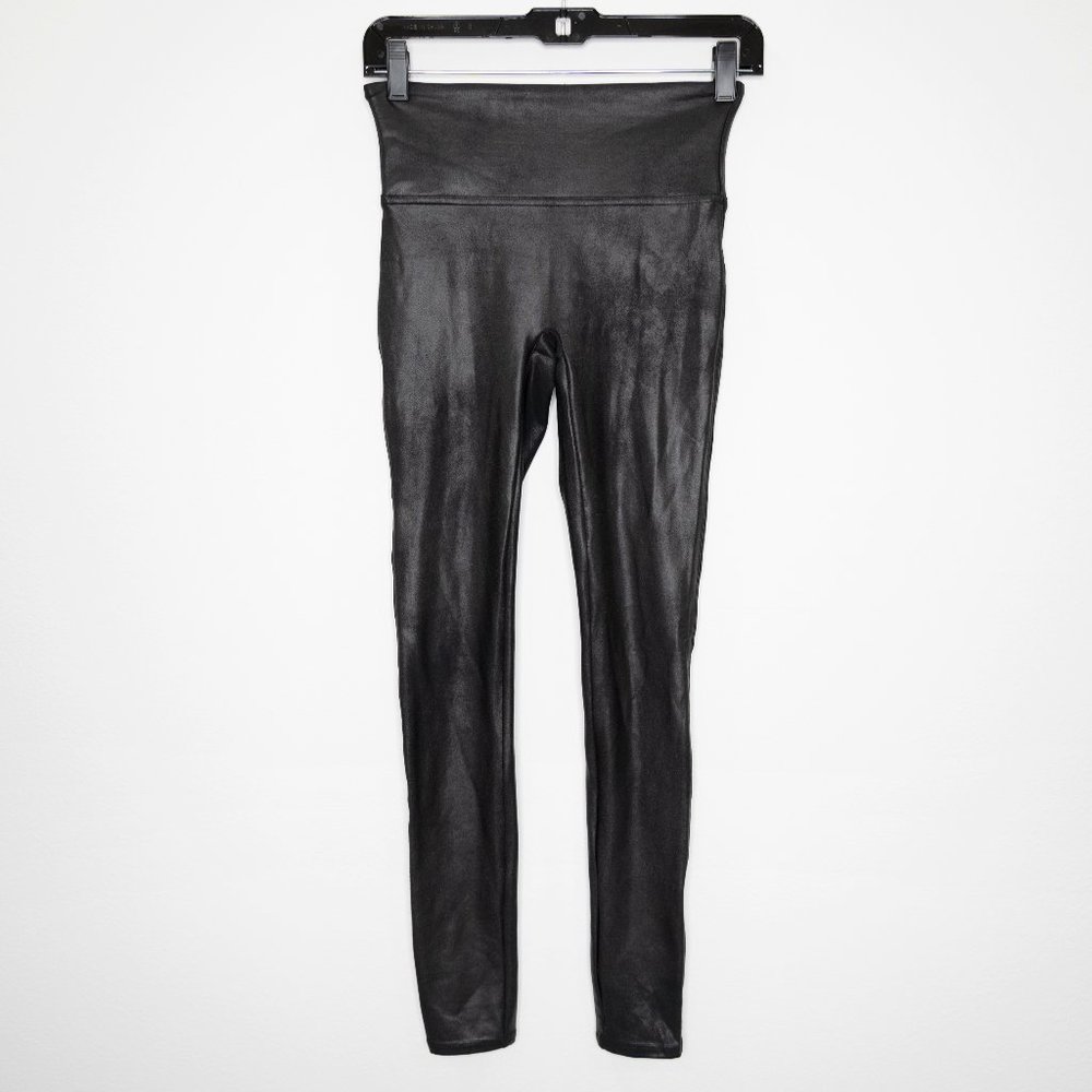 Spanx Faux Leather Leggings Black J29 - Picture 3 of 9